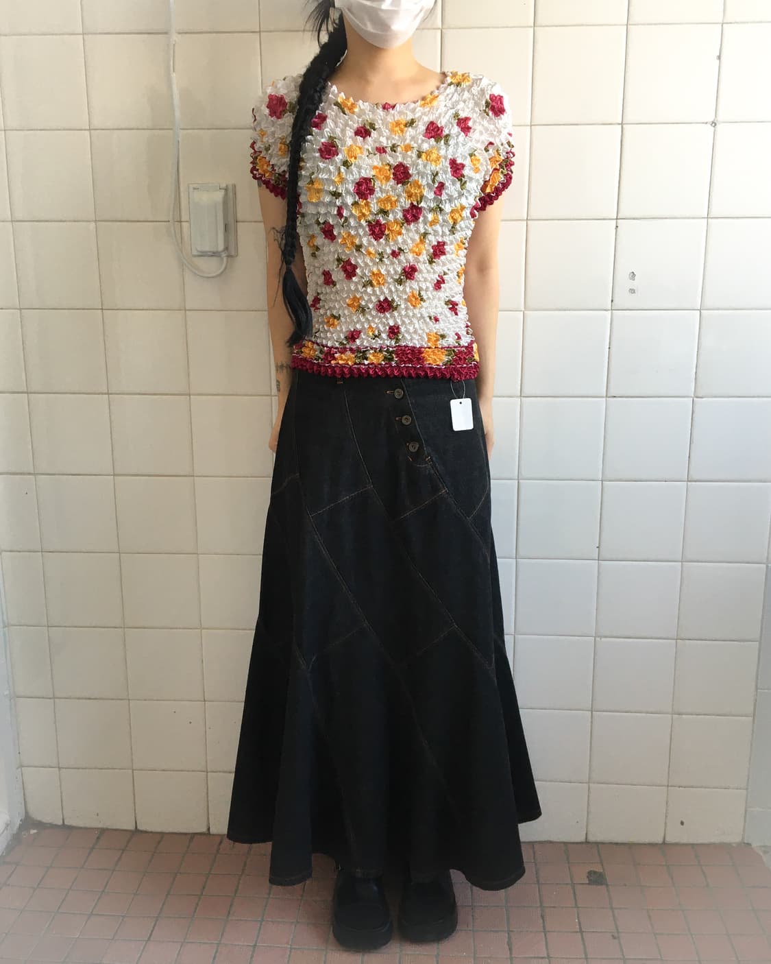 Pleats popcorn top 상품이미지1