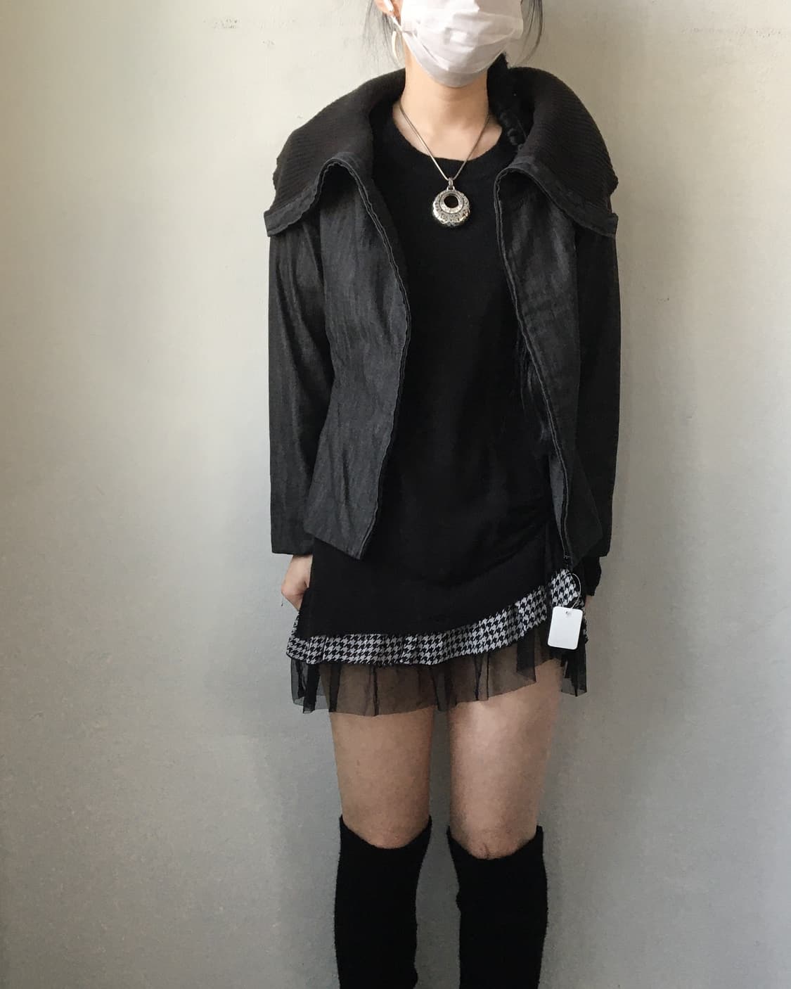 Drape neck point jacket 상품이미지5