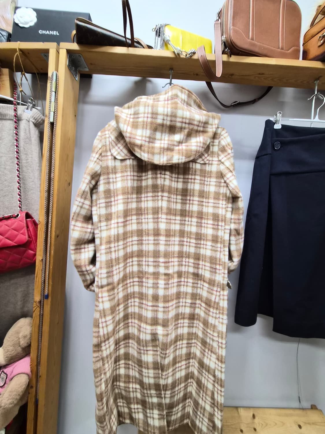 키이스 체크 떡볶이코트 상품이미지6