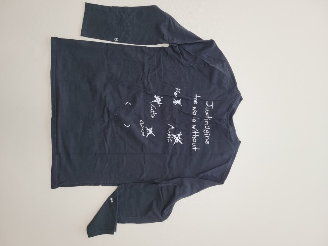 에잇세컨즈 8seconds 남자 긴팔 티셔츠 110 블랙 상품이미지8