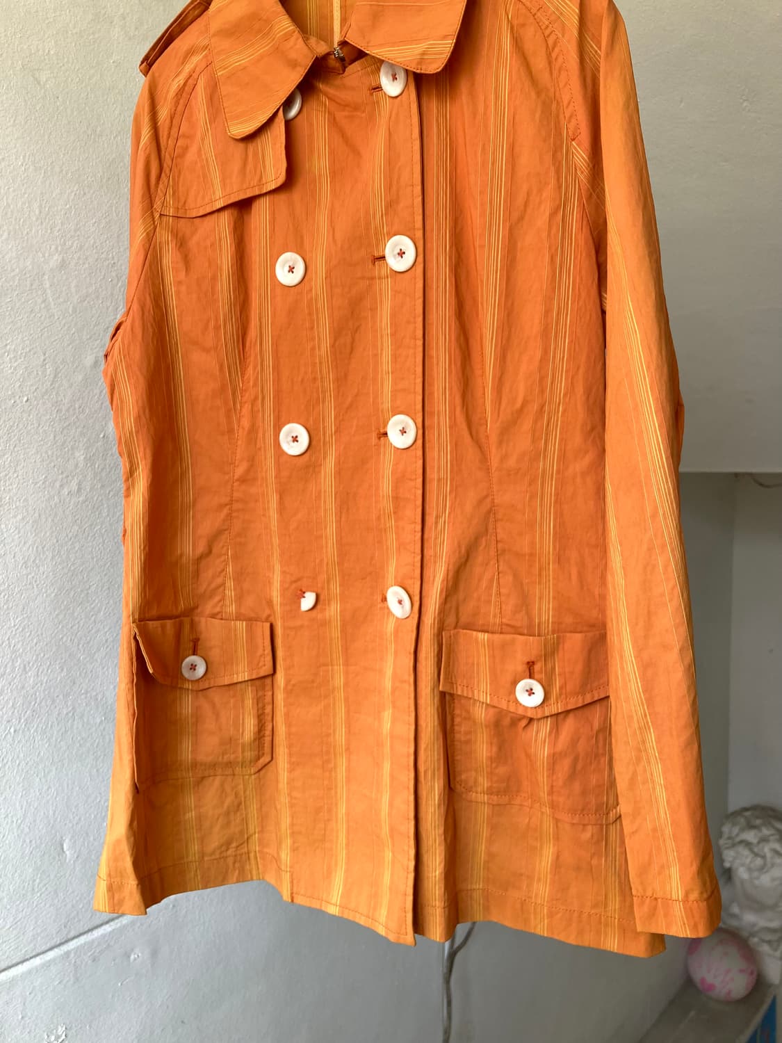 y2k 오렌지 썬라이즈 투버튼 간절기 자켓 상품이미지3