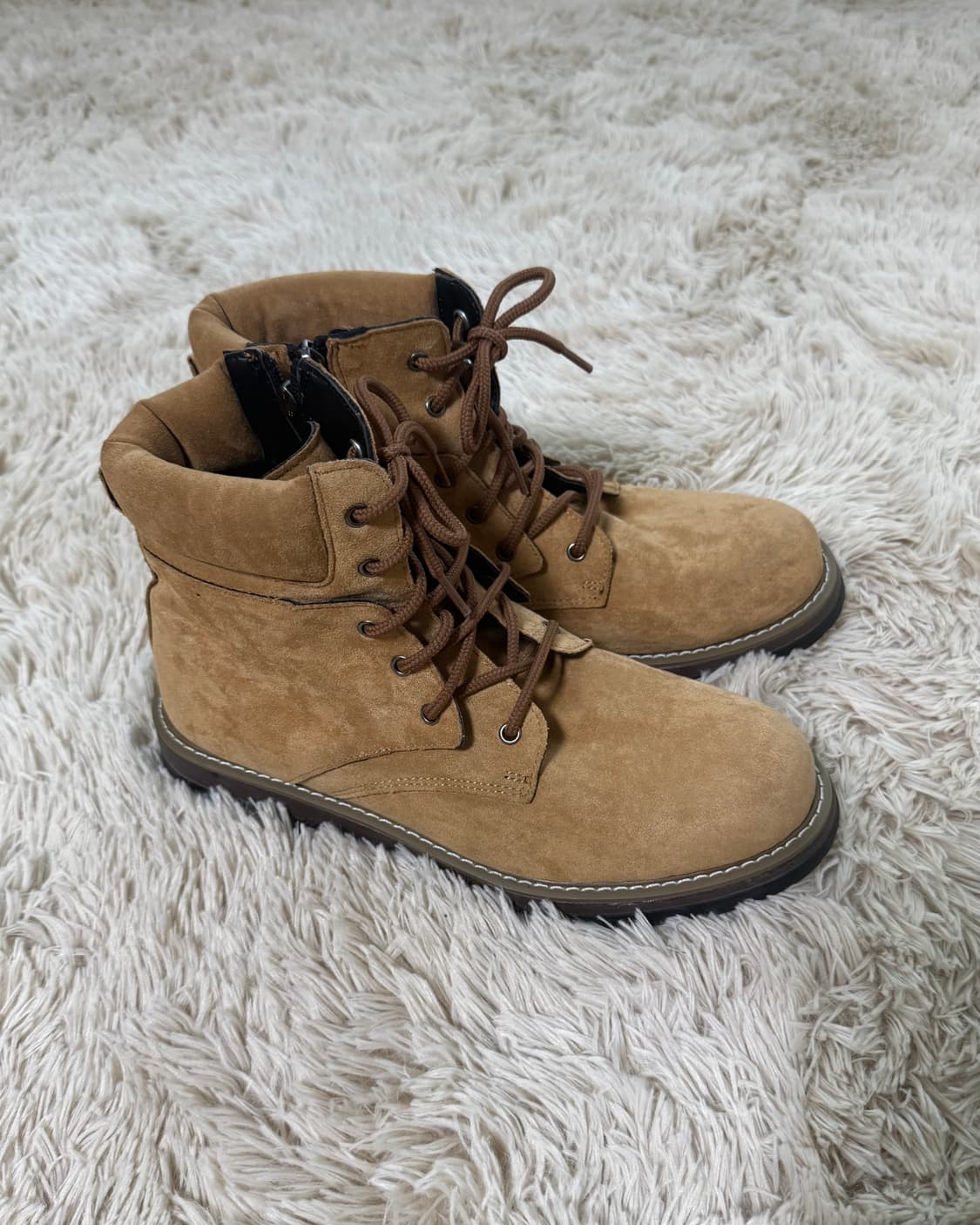 Camel Zipper Work Boots 상품이미지2