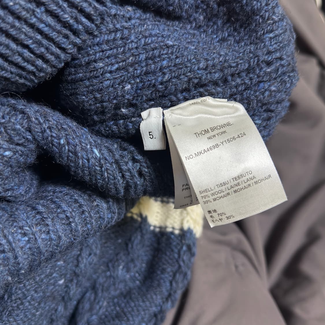 톰브라운 도네갈 케이블 니트 상품이미지4