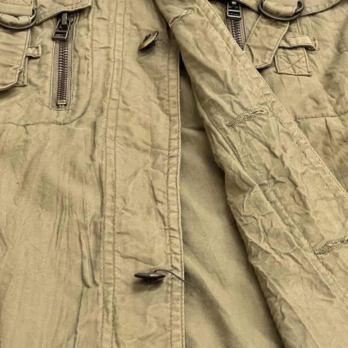 VTG 빈티지 카키 밀리터리 야상 자켓 L 상품이미지10
