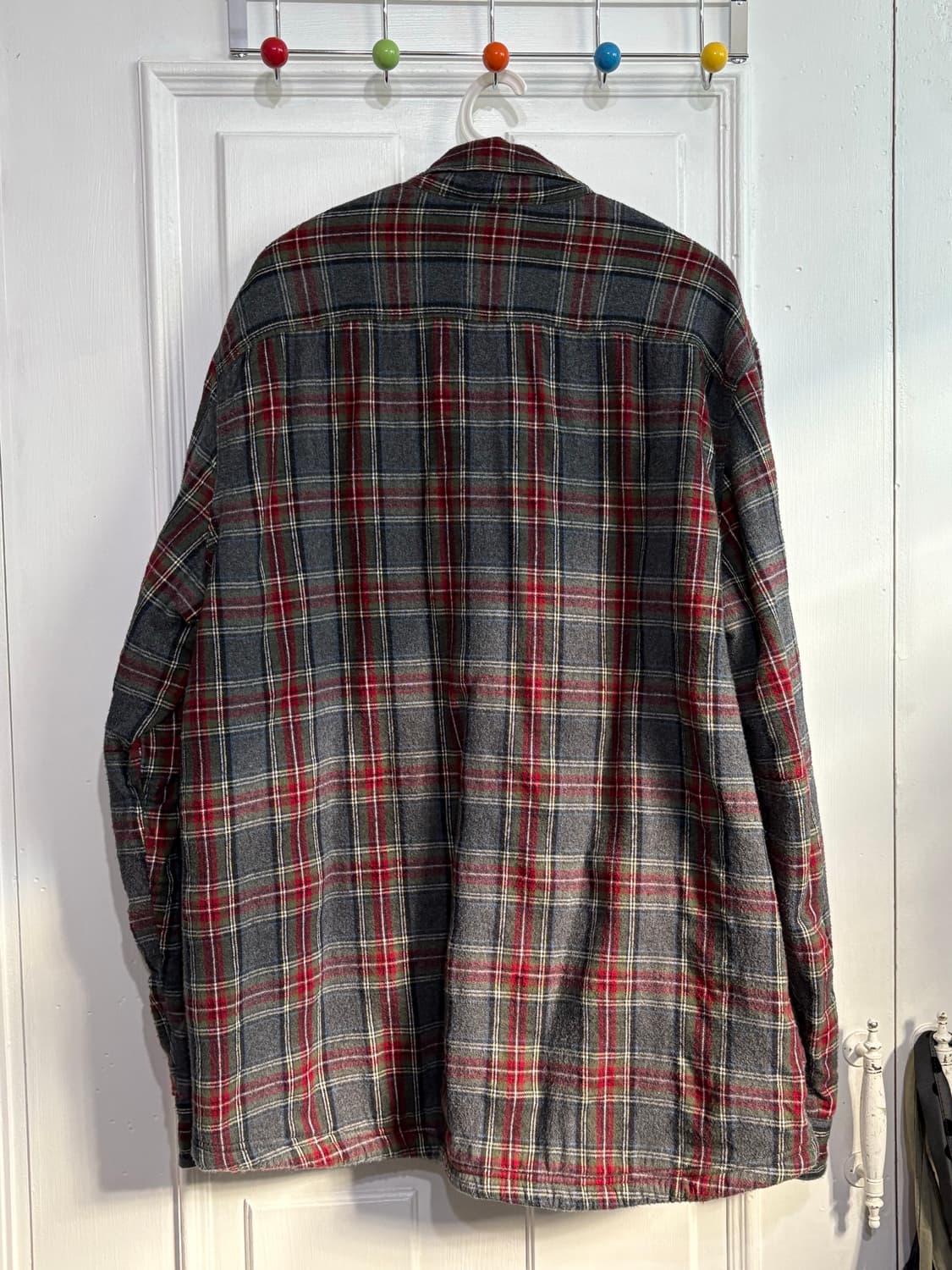 90s L.L.Bean 엘엘빈 쉐르파 플란넬 체크 자켓 상품이미지2