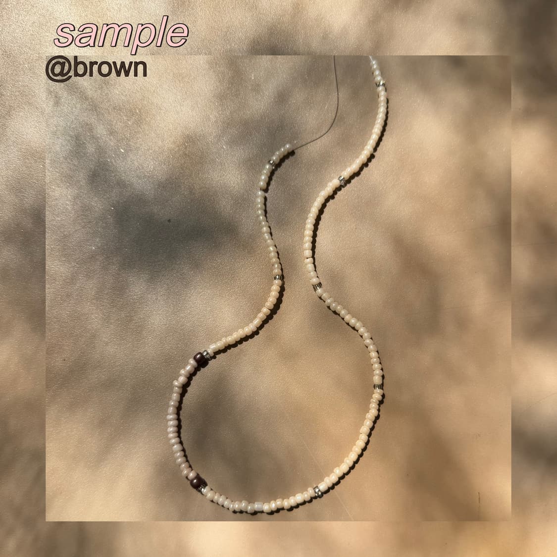 ~4/14 9% 할인> 사이드 컬러 포인트 커스텀 비즈 목걸이 상품이미지3