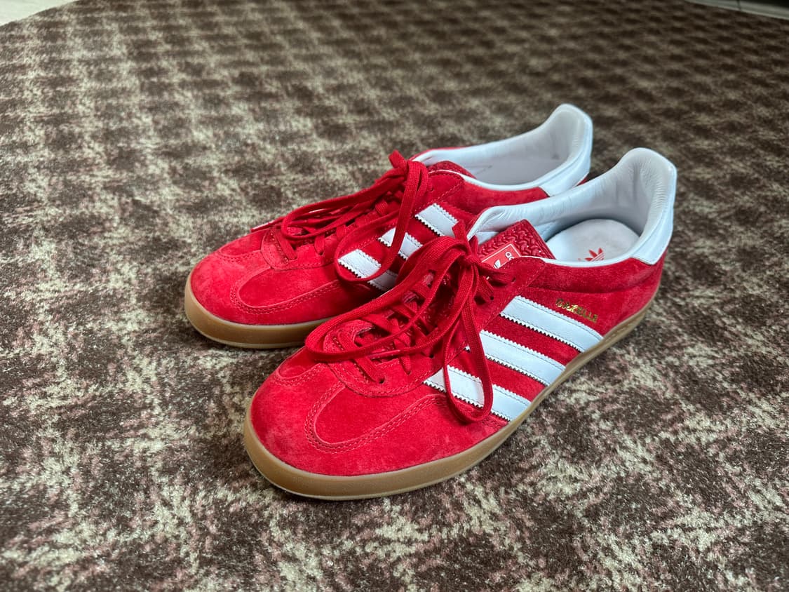 아디다스 가젤 인도어 스칼렛 275 새상품 상품이미지1