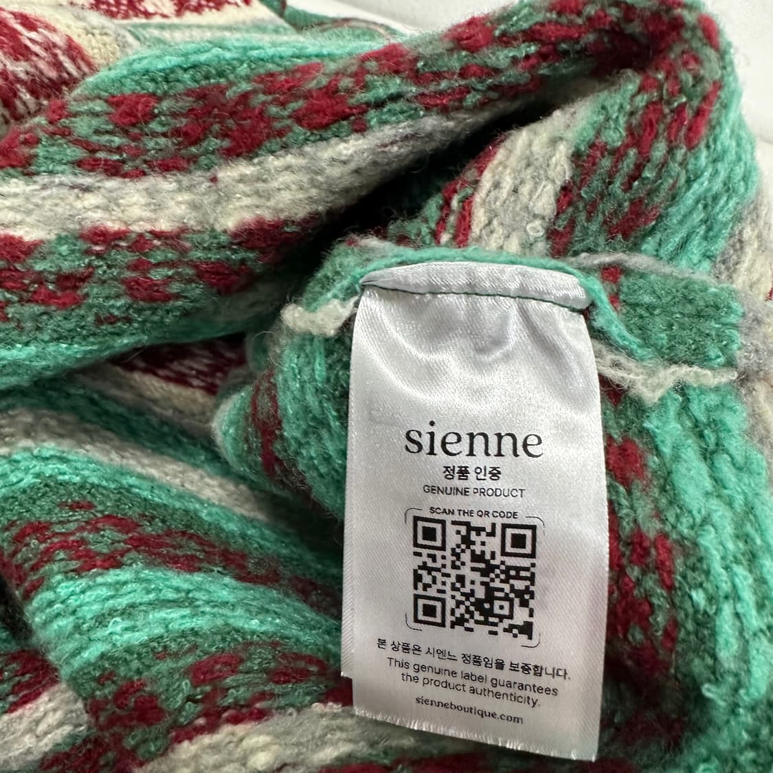 우먼FREE SIENNE 시엔느 민트 자카드 니트 상품이미지6