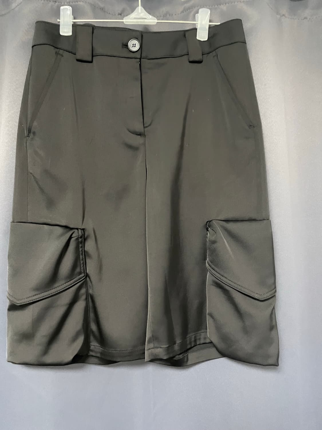 더오픈프로덕트 SATIN CARGO SHORTS (BLACK) 상품이미지2
