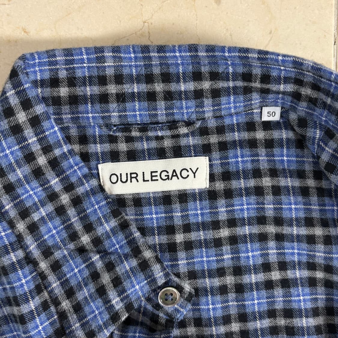 Our Legacy Above Shirt Cantrell Check 상품이미지4