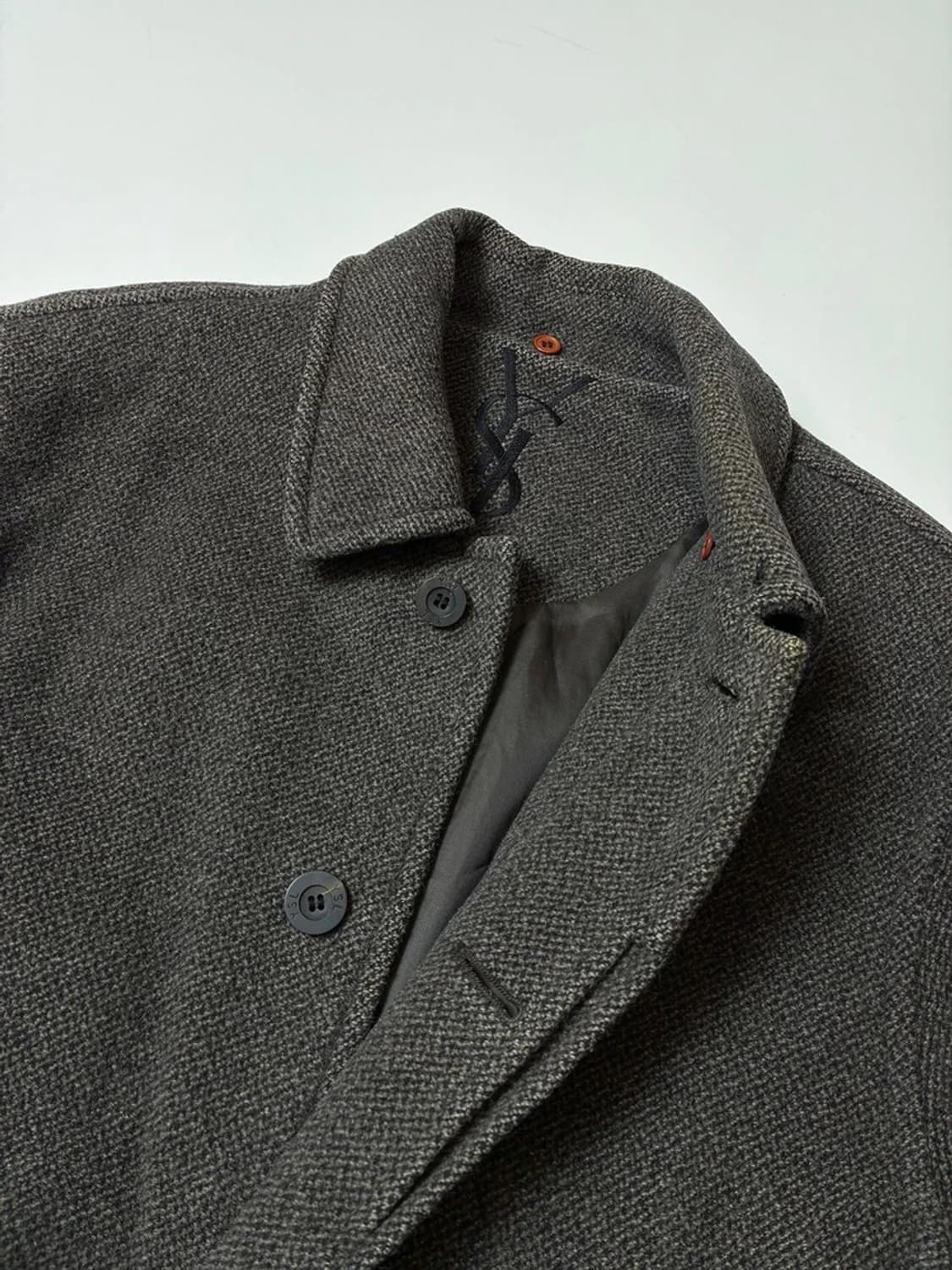 입생로랑 YSL 00s 울 헤링본 맥 코트 PN8457 상품이미지3