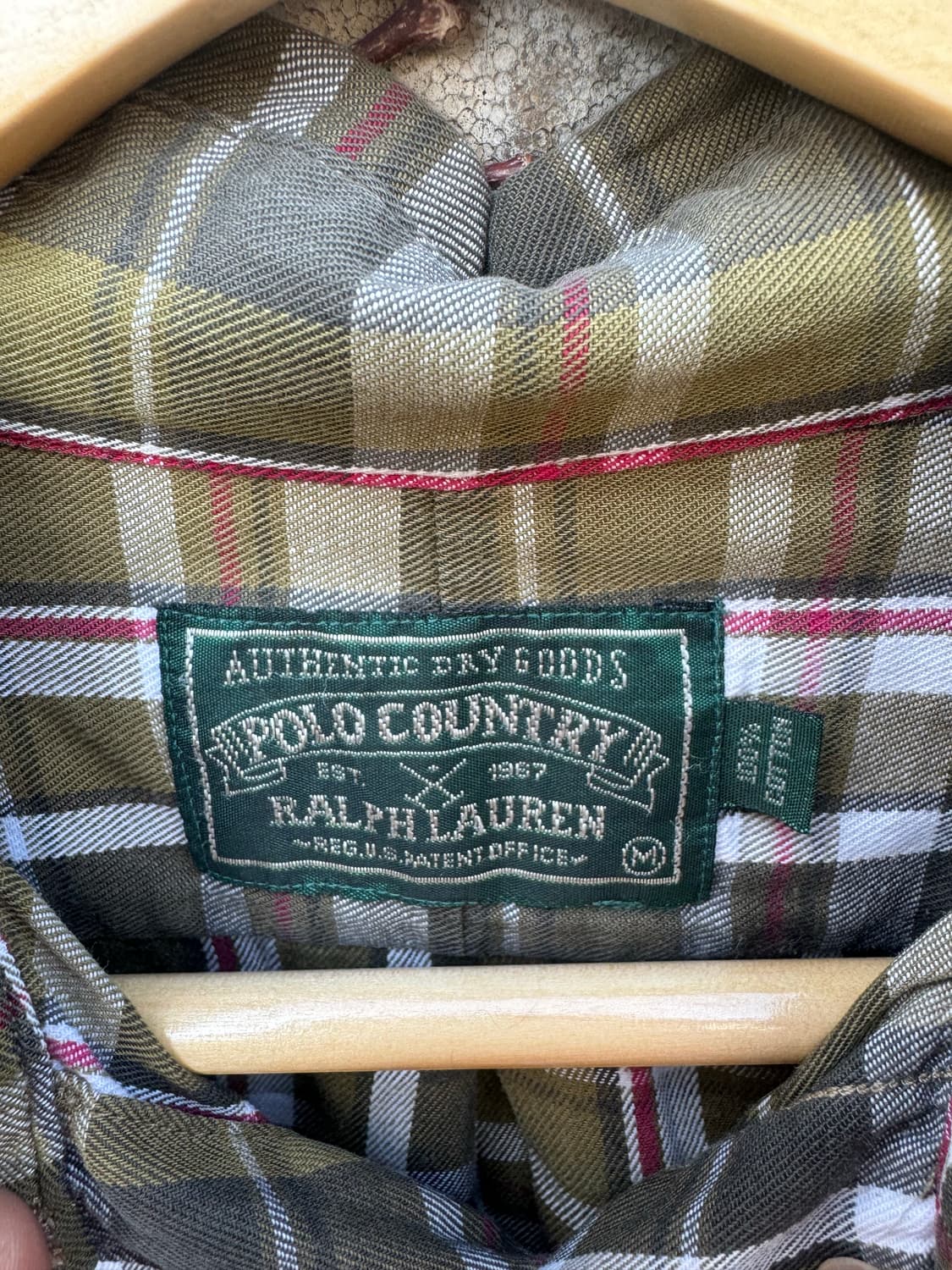 90s rrl 폴로 컨트리 랄프로렌 빈티지 체크 셔츠 m 상품이미지6
