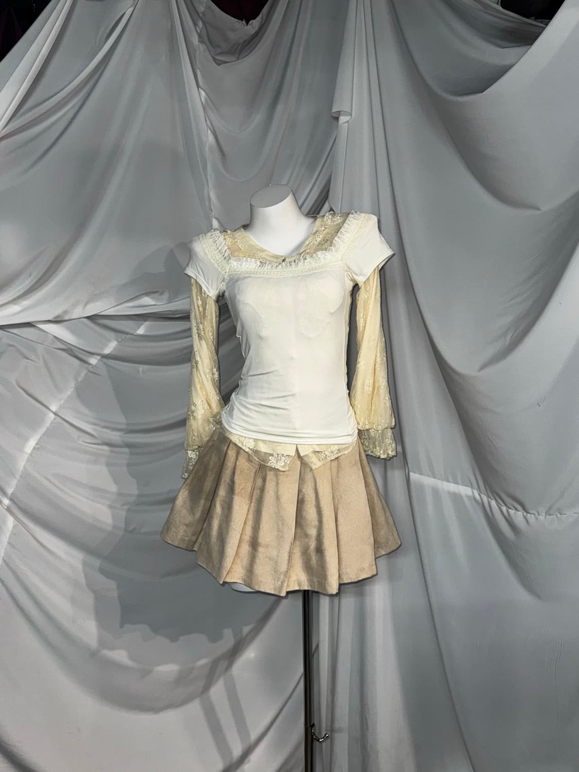 데일리 달천깔 폼폼이 크림 페어리 코디세트 상품이미지5