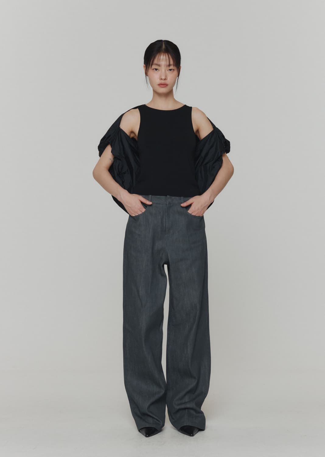 아모멘토 인디고 스트레이트 데님 상품이미지4