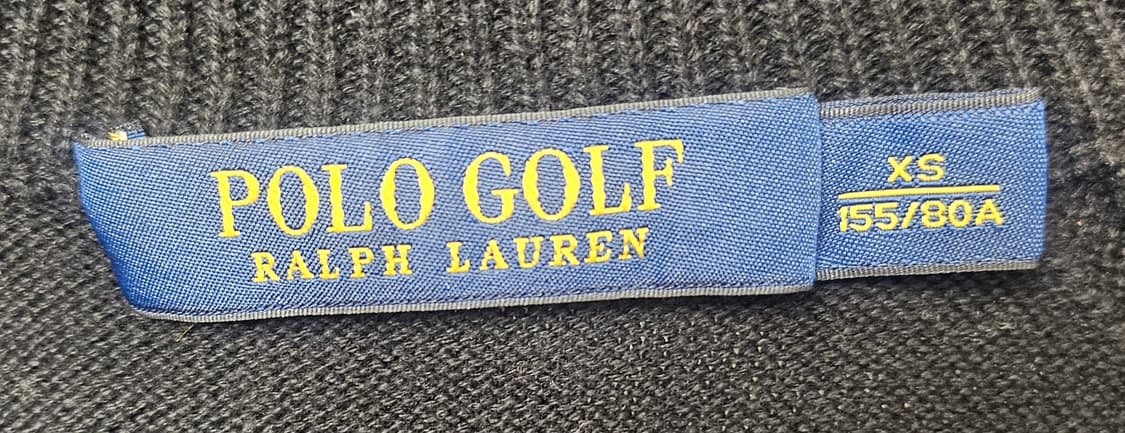 (85~90)XS ☆초대장급☆ 랄프로렌폴로 골프 빅포니 [블랙] 니트집업 상품이미지2