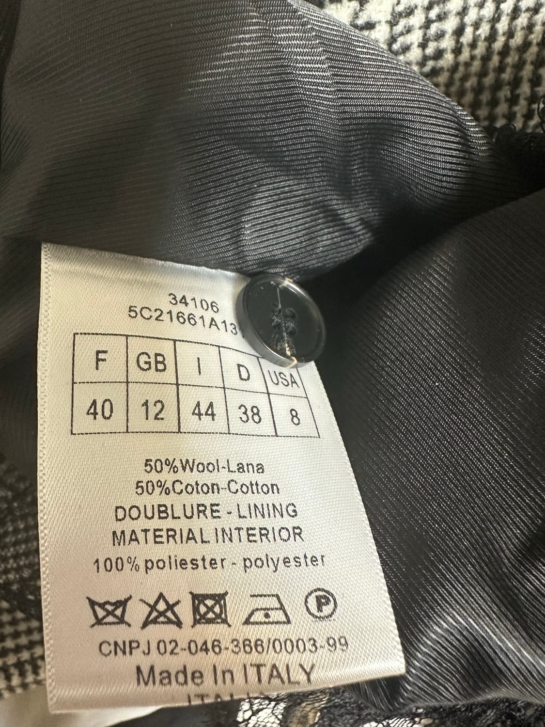 디올글렌체크 반팔 미니 울원피스 정품 상품이미지9