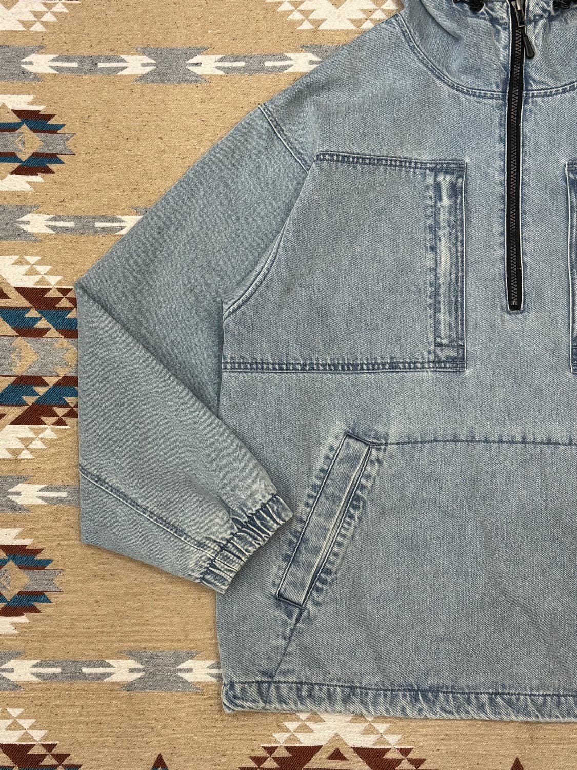 [M][100] 슈프림 x 나이키 ACG 데님 풀오버 워시드 블루 상품이미지4