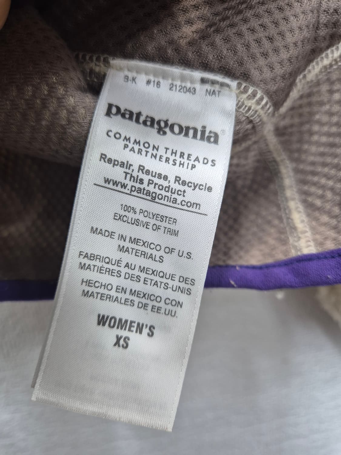파타고니아 레트로 파일 플리스 자켓 / XS (정품) 상품이미지5