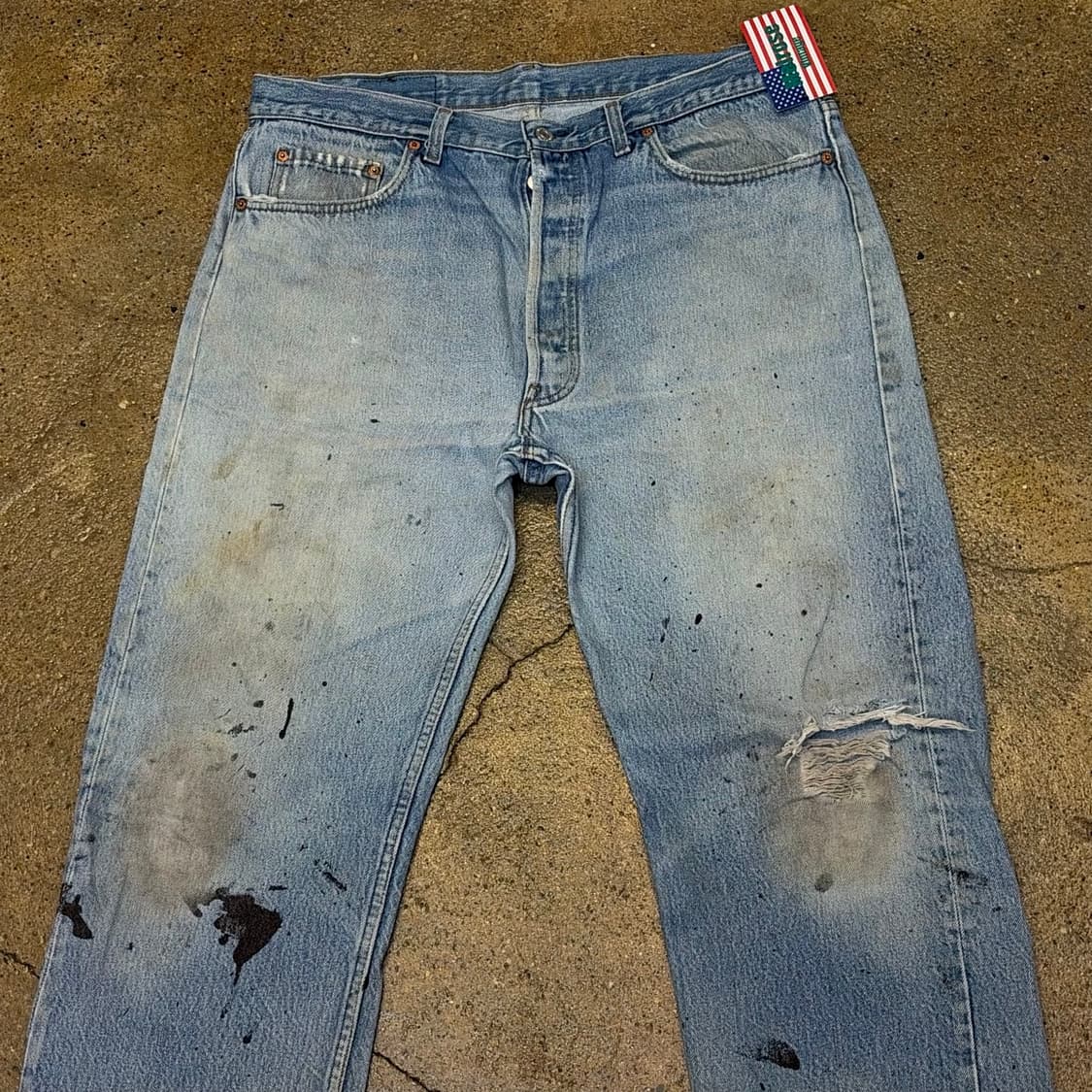 레어 90s Made in USA 빈티지 리바이스 501 청바지 데님팬츠 상품이미지2
