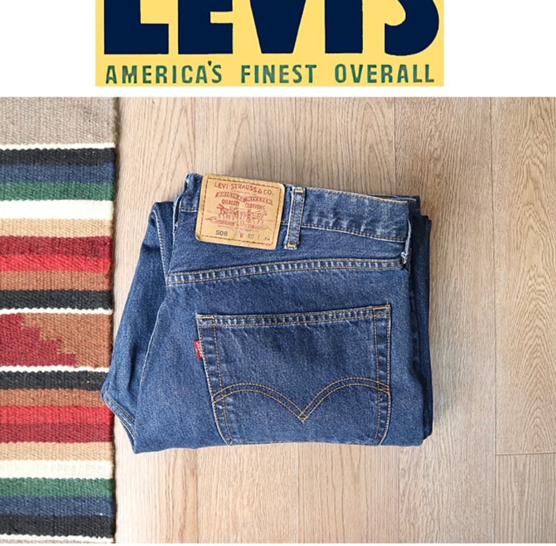 일본판 90S LEVIS 리바이스 508 빈티지 데님 40 상품이미지1