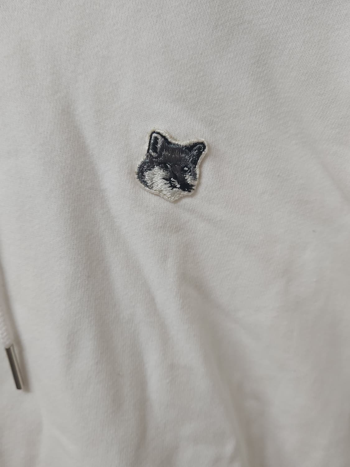 메종키츠네 화이트 후드티 M 상품이미지2