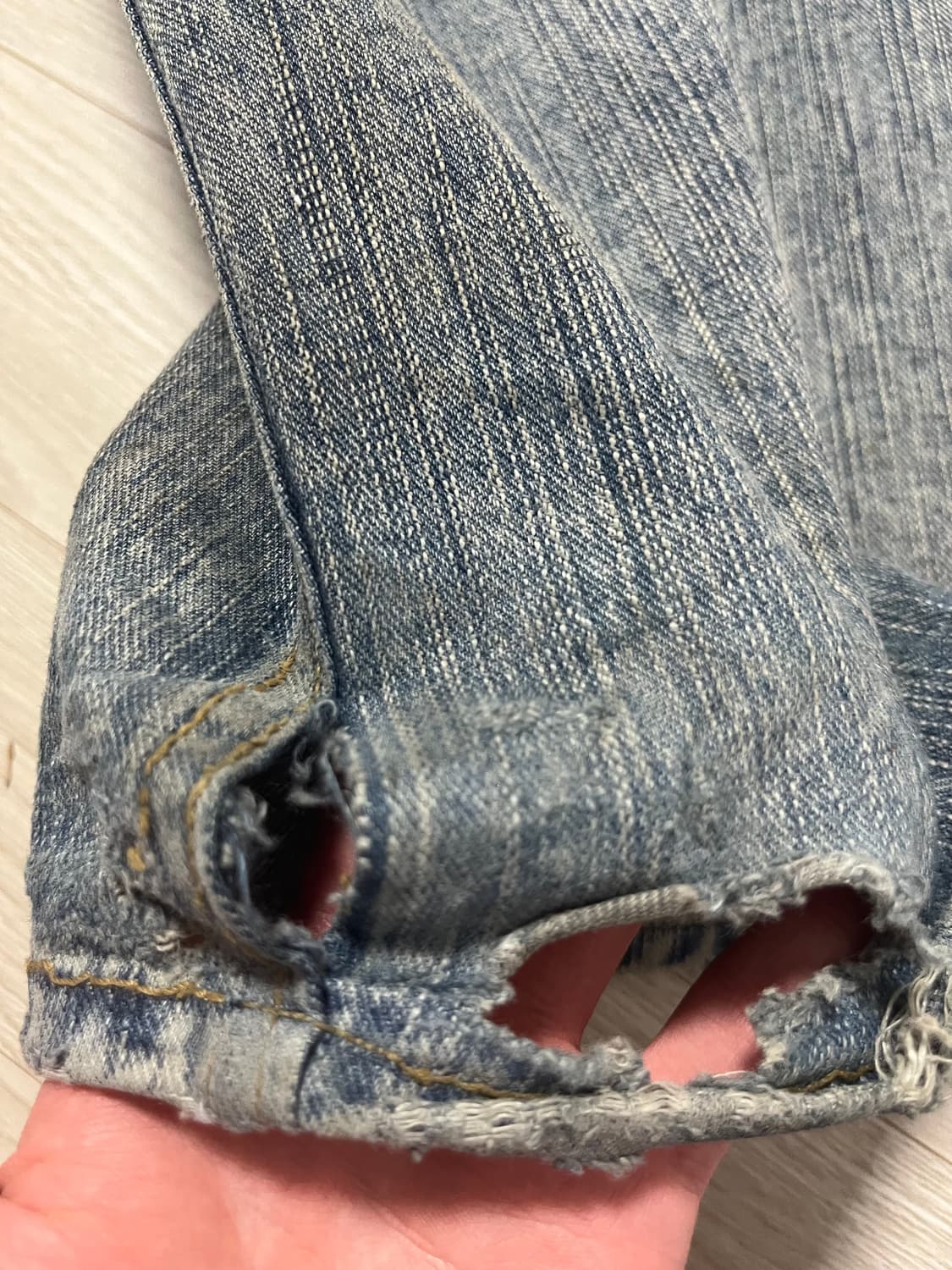 발렌시아가 배기 팬츠 스테인드 상품이미지6