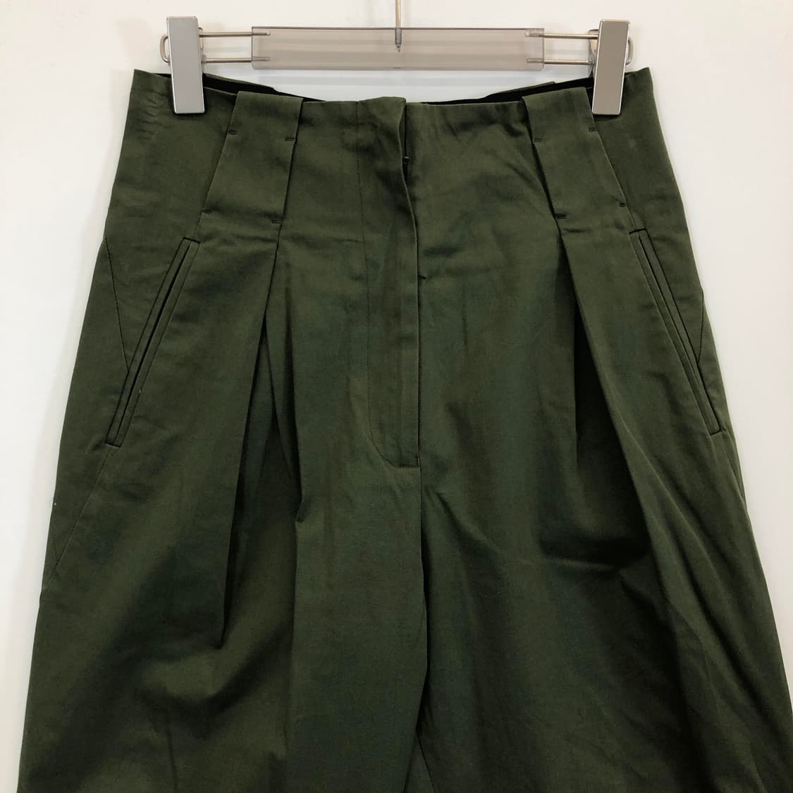 sandro 산드로 원턱 치노팬츠 26 인치 카키 상품이미지2