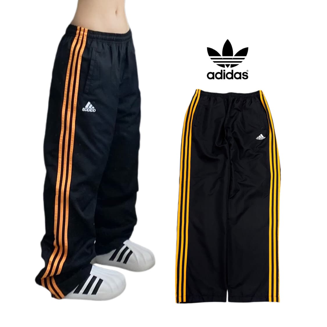 아디다스 00s 삼선 올드스쿨 바람막이 트랙팬츠 상품이미지1