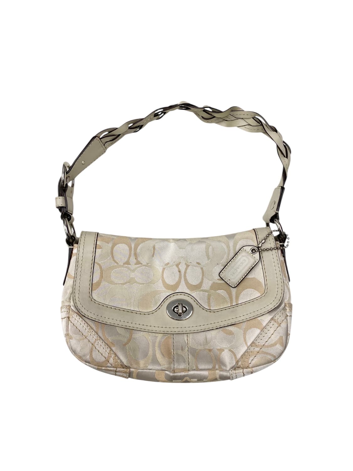 코치 y2k 화이트숄더백 상품이미지1