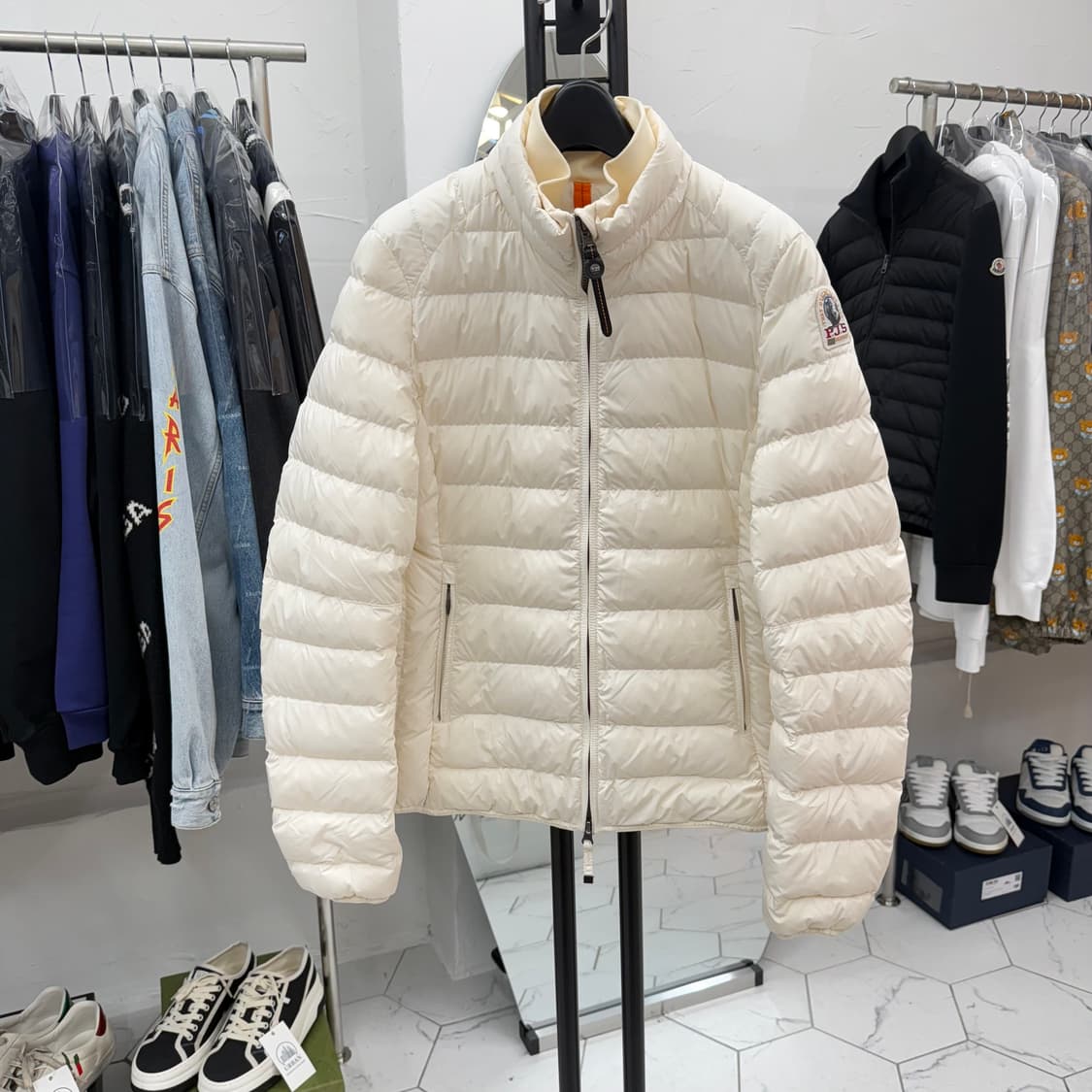 [M/백화점] 파라점퍼스 라이트 경량패딩 화이트 상품이미지1