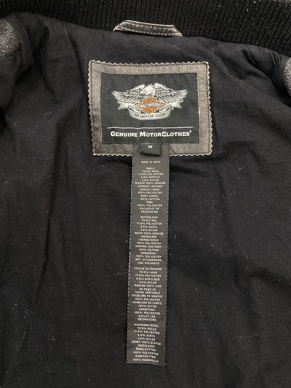 (103) 할리데이비슨 울 레더 바시티 자켓 상품이미지8