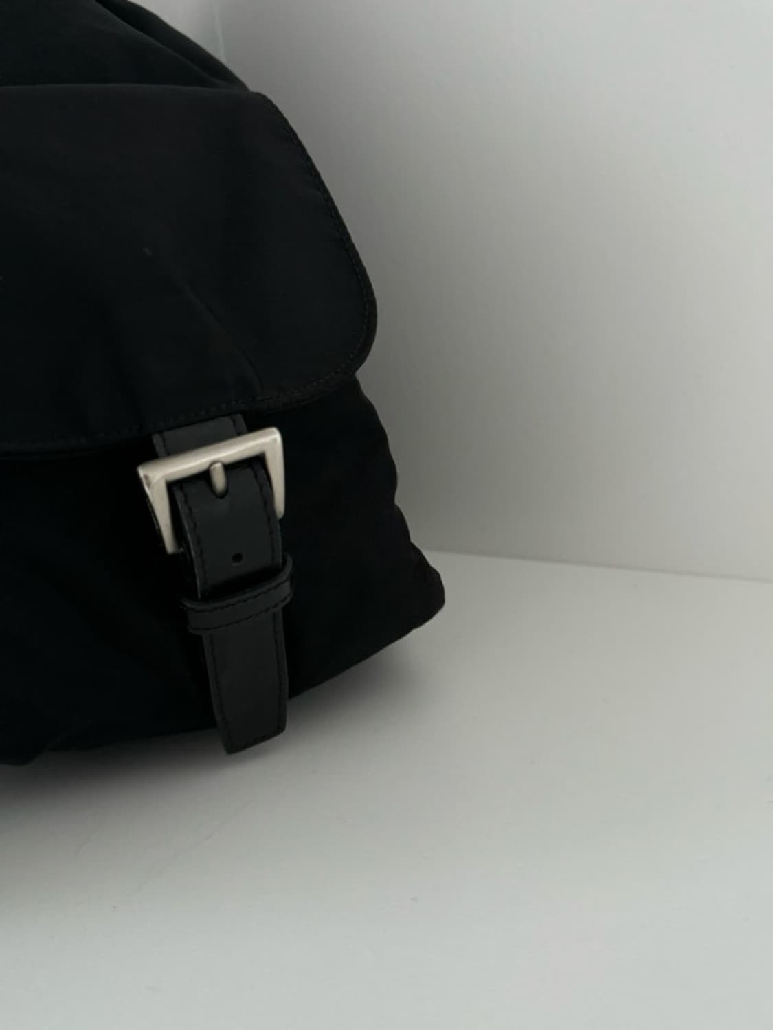 프라다 리나일론 백팩 (m) 블랙 -정품 상품이미지6