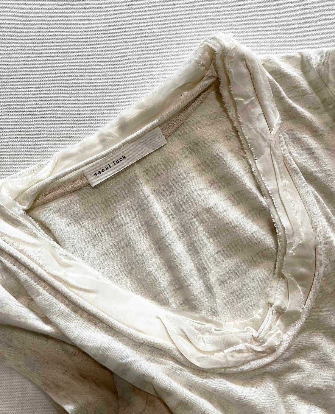 SACAI LUCK stripe scoop neck tee 상품이미지7