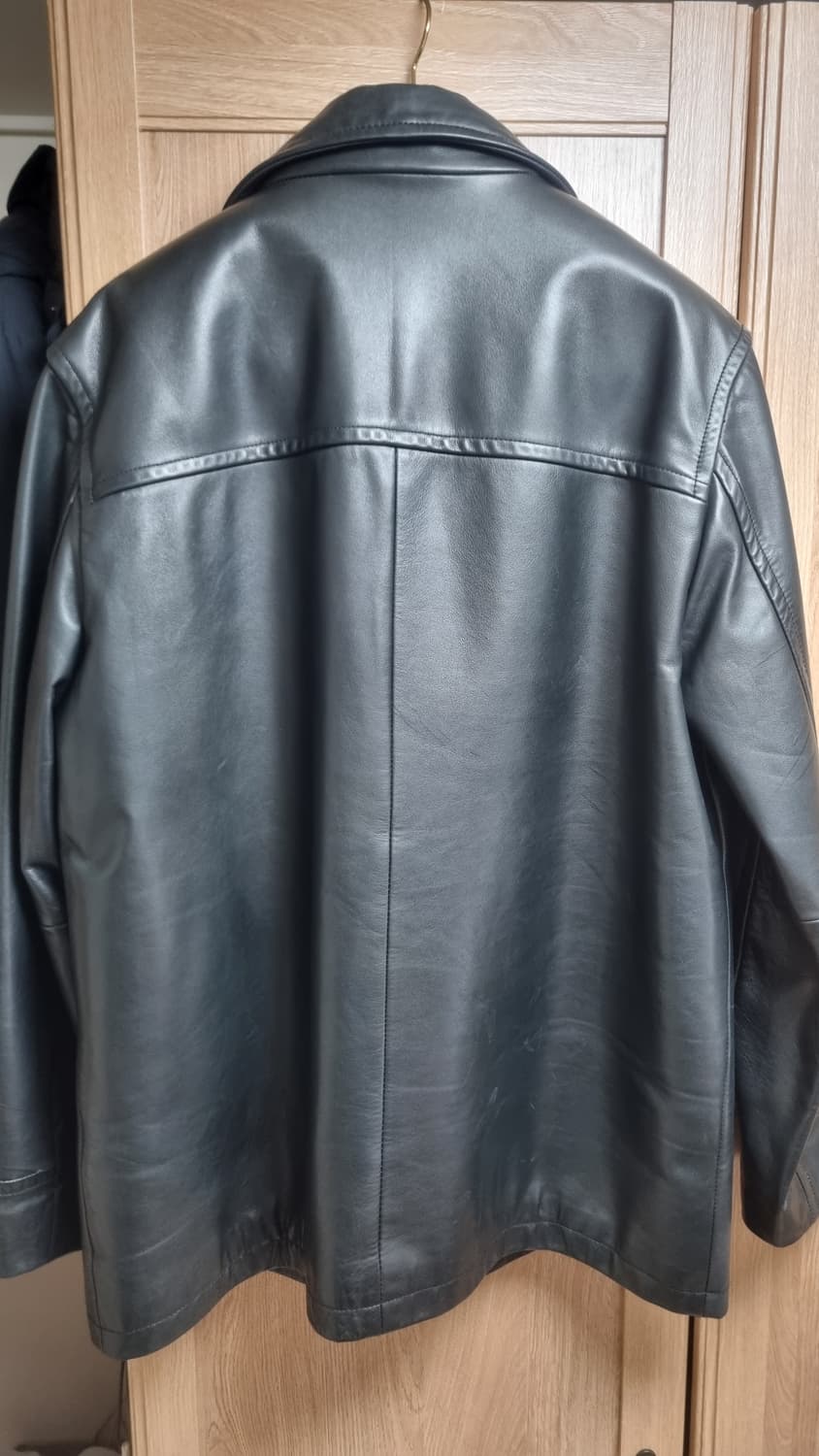 90s 올드갭 레더 카코트 상품이미지2