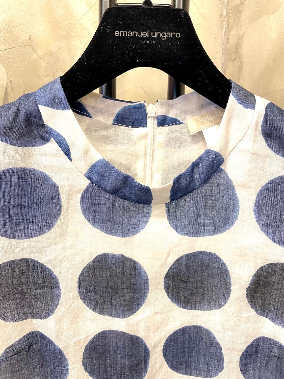 신형)) S MAX MARA 모시 100% 민소매 블라우스 55~55반 상품이미지3