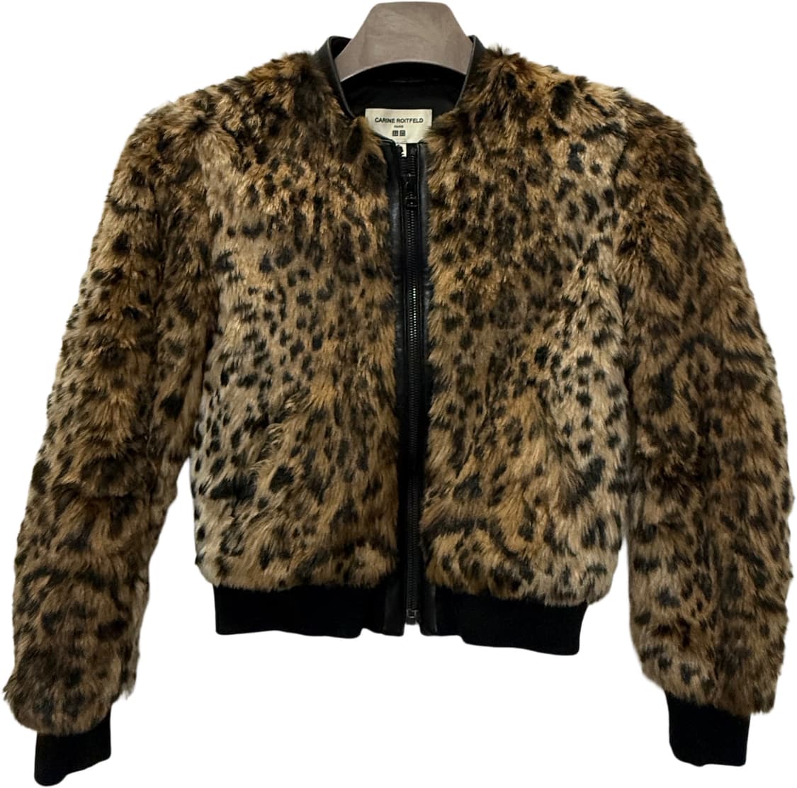 UniqloX CARINE ROITFELD 갸루 호피 퍼자켓 상품이미지1