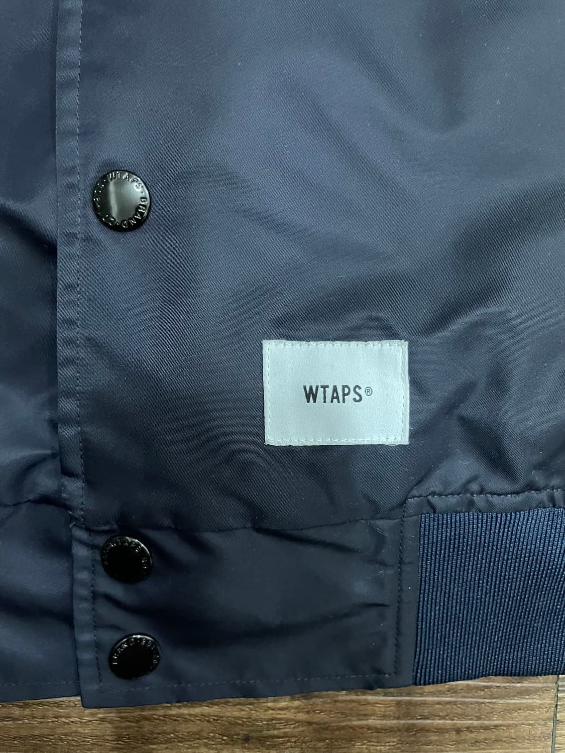 더블탭스 크로스본 팀자켓 항공점퍼 네이비 상품이미지4