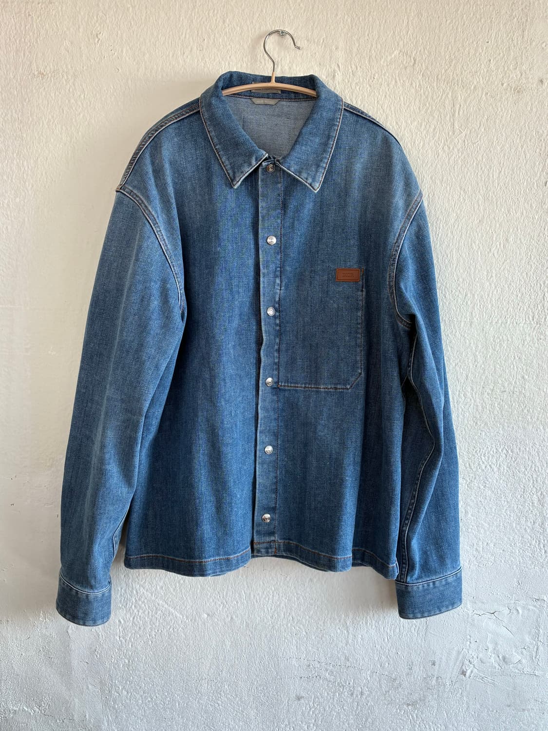 디올 오버셔츠 블루 블렌드 트윌  상품이미지2