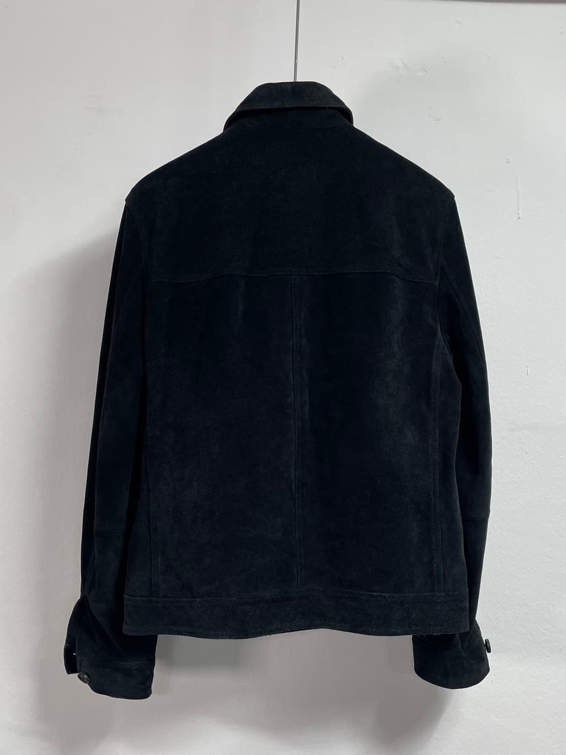 올세인츠 검정 스웨이드 트러커자켓 (on.376)   상품이미지2