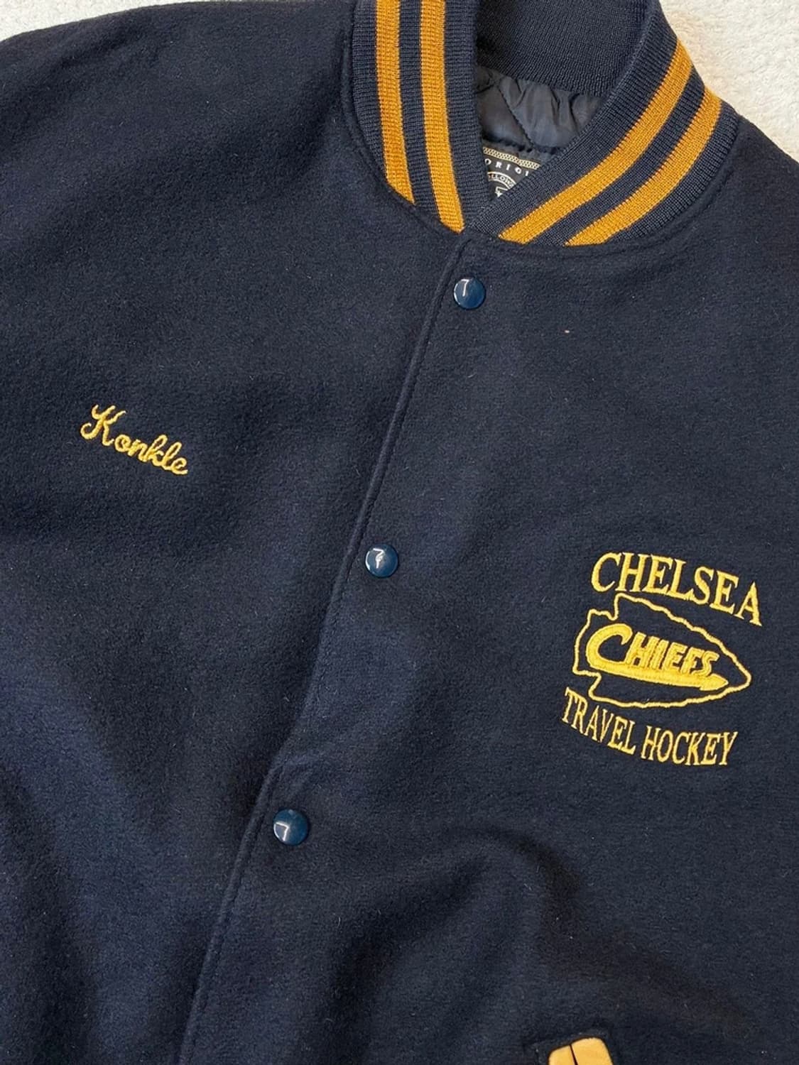 홀로웨이 90's USA 소가죽 바시티 자켓 PN6138 상품이미지4