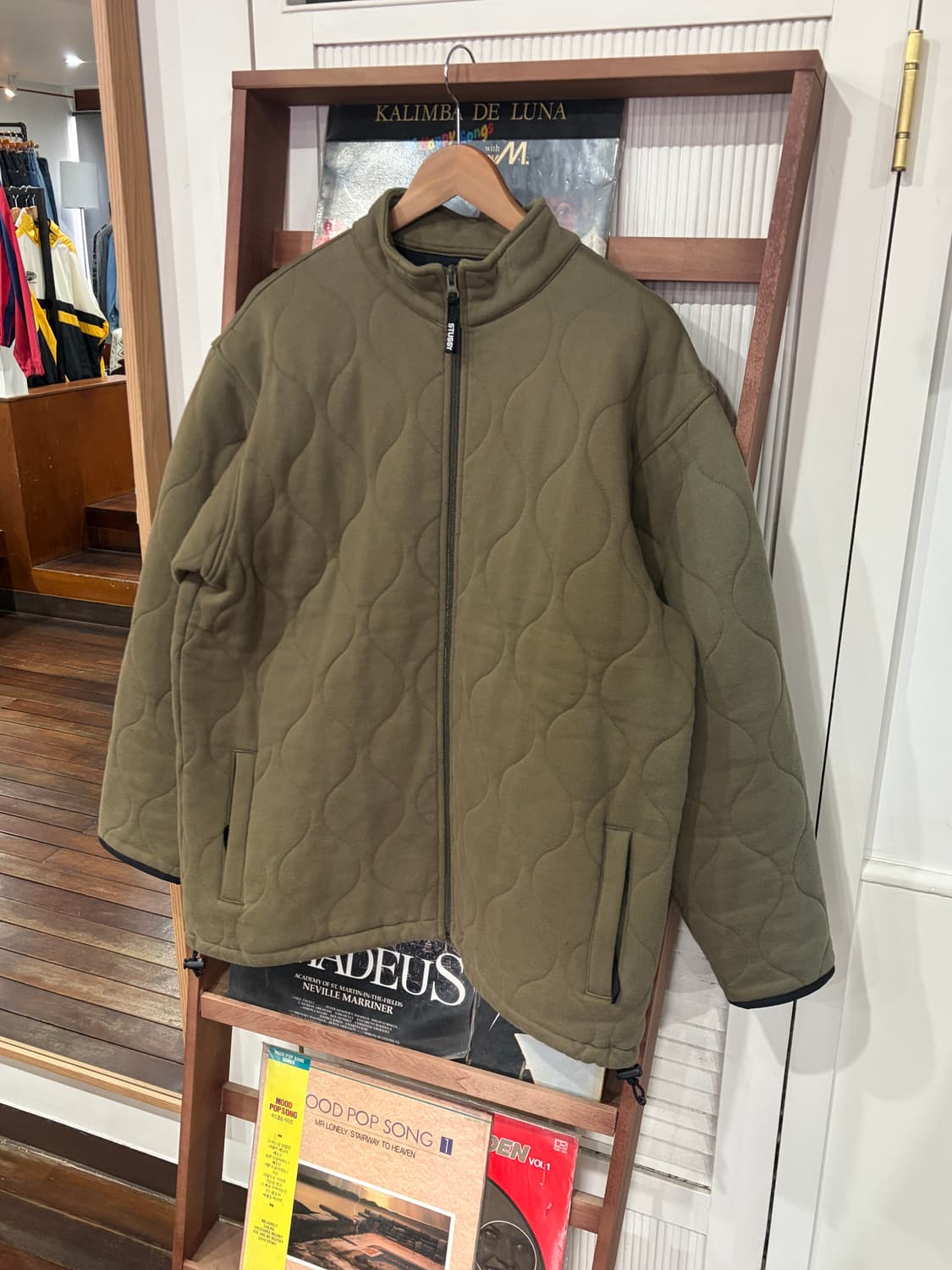 00s 올드 스투시 퀄팅 집업 자켓 상품이미지1