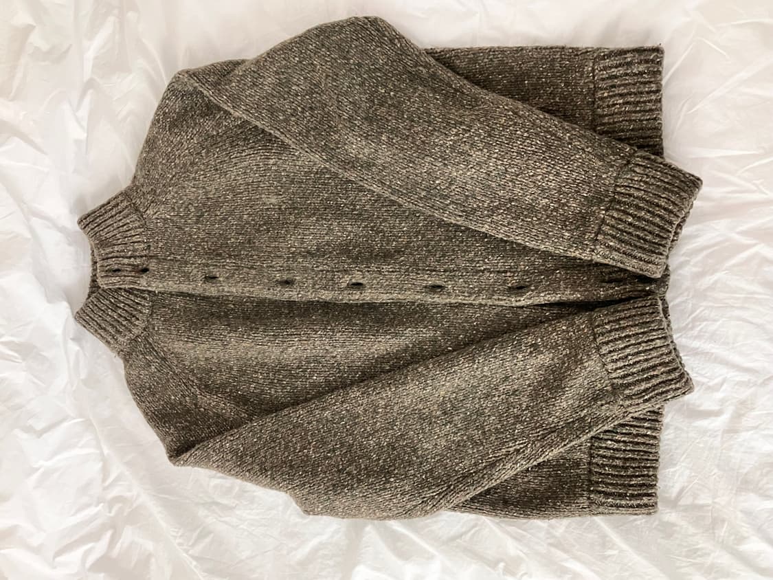 폴로 랄프로렌 울 블렌드 모크넥 가디건 상품이미지1