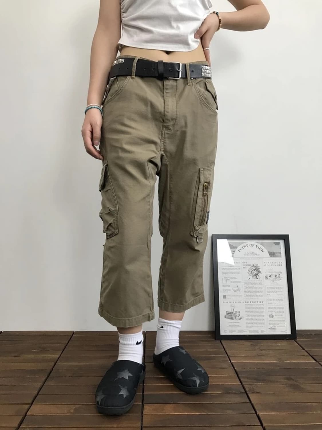Edwin Cargo Cropped Pants 상품이미지1
