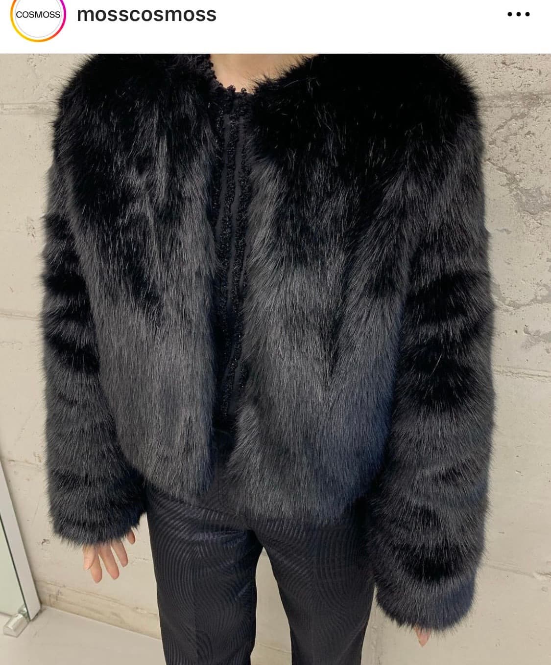 Cosmoss 코스모스 Vegan fur jacket 퍼 자켓 상품이미지2
