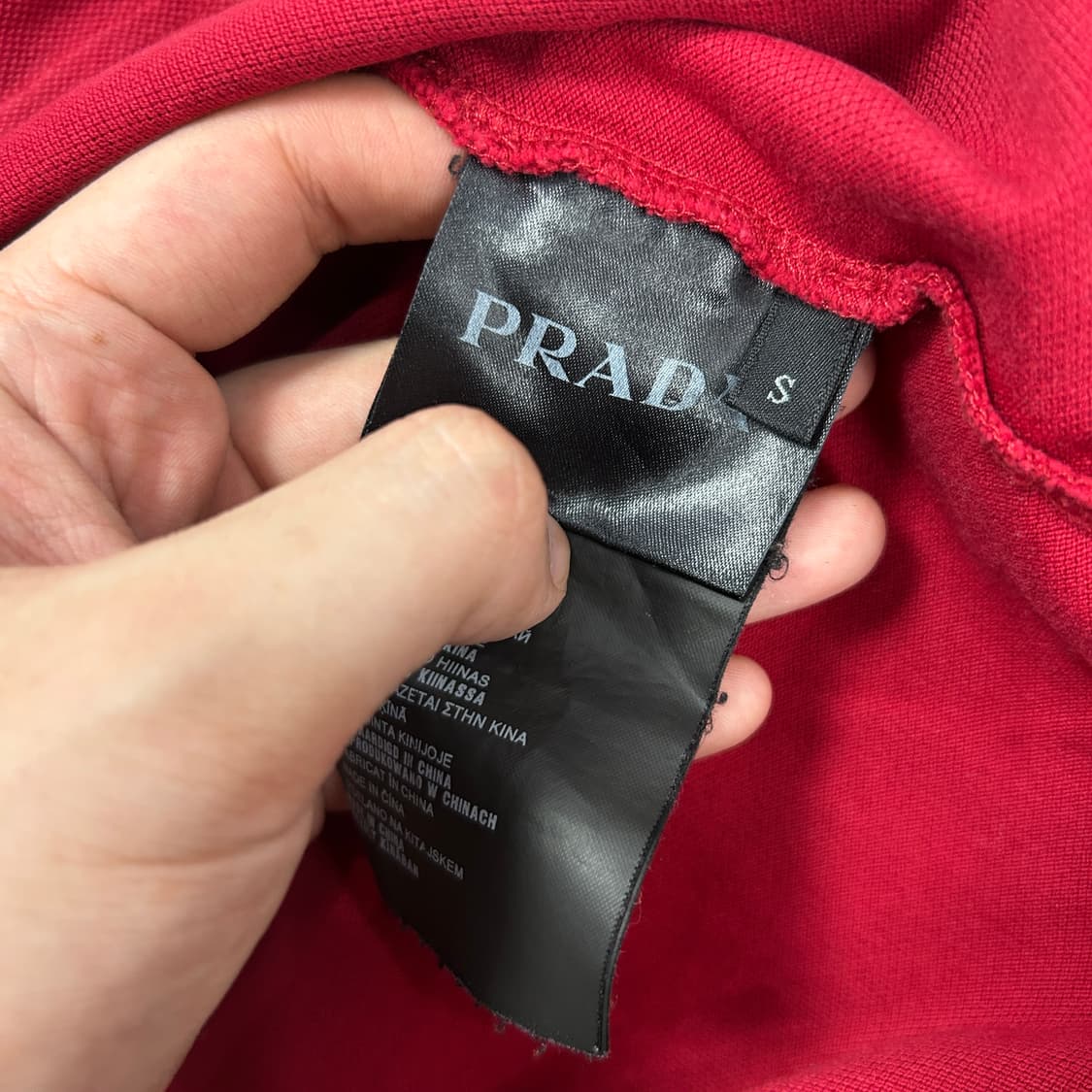 프라다 체스트 로고 카라티(S) 상품이미지3