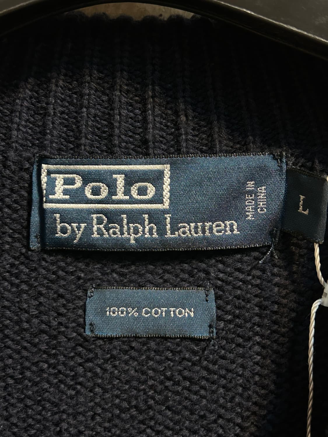 폴로 랄프로렌 네이비 하프 집업 니트 상품이미지5