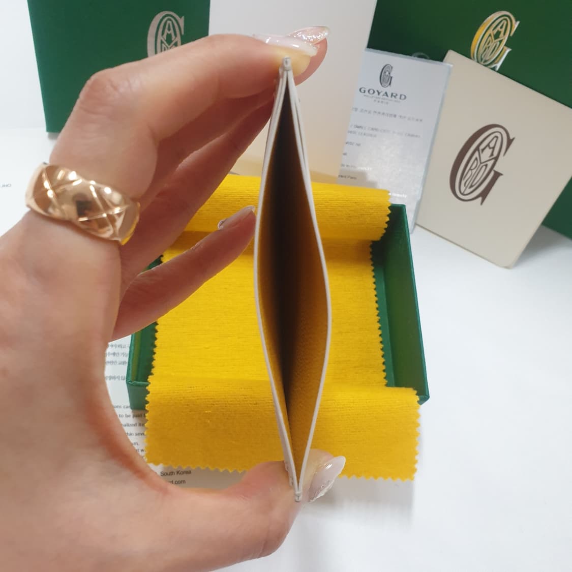 고야드 생쉴피스 카드지갑 스페셜 화이트 상품이미지7