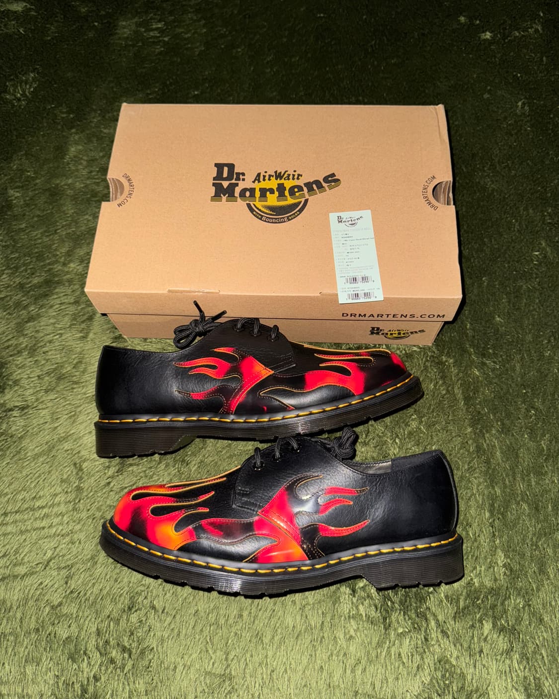 [290] 닥터마틴 1461 플레임 그래픽 블랙 상품이미지1
