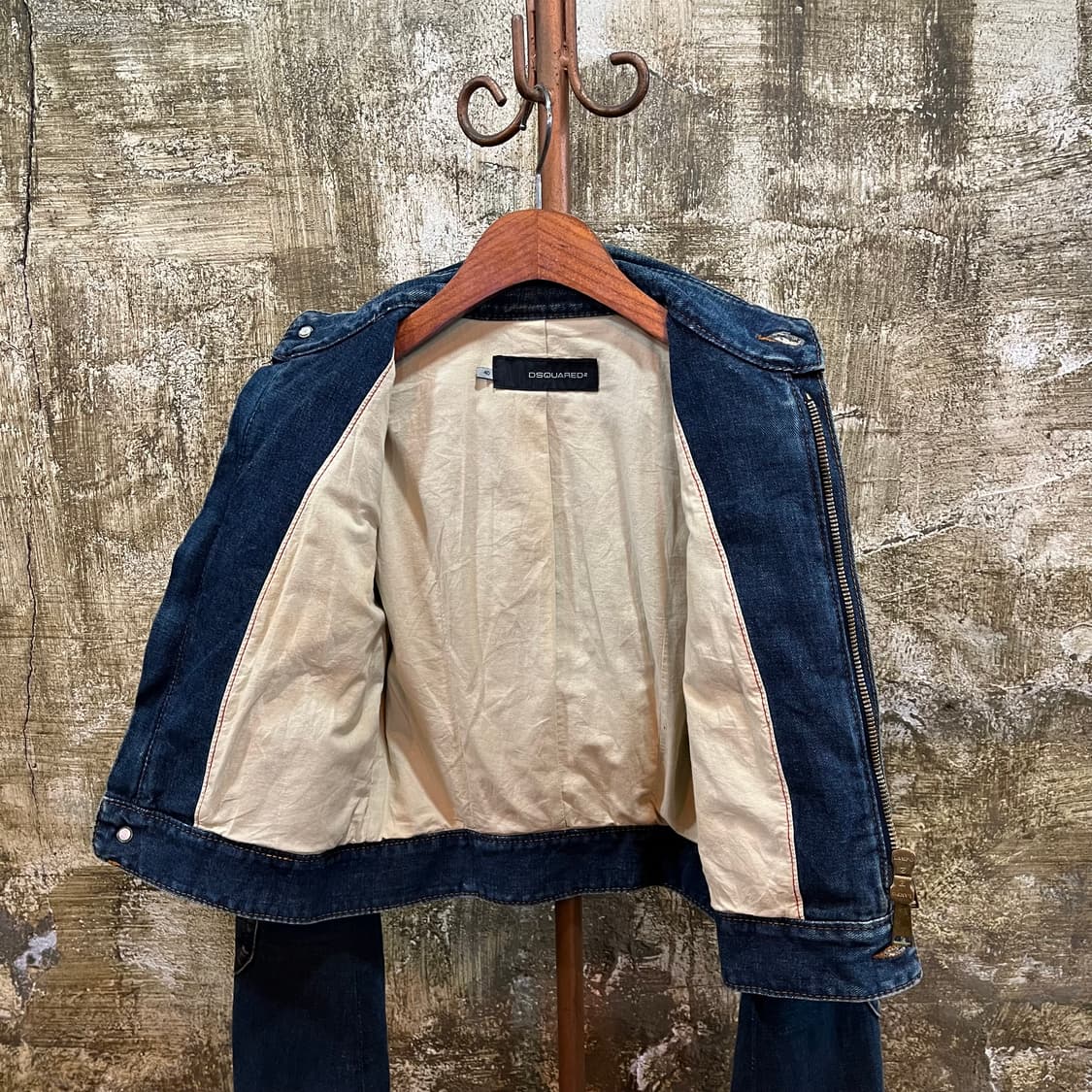 00s 디스퀘어드2 레더패치 크롭 데님 자켓 상품이미지6