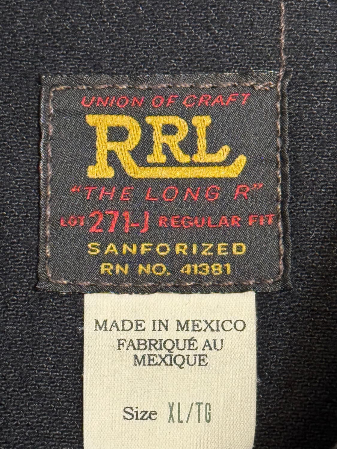 [XL] RRL LOT271 흑청 블랙 자켓 상품이미지3